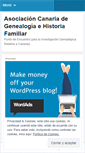 Mobile Screenshot of genealogiacanaria.wordpress.com