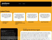 Tablet Screenshot of jamtheory.wordpress.com
