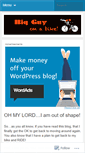 Mobile Screenshot of bigguyonabike.wordpress.com