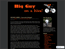 Tablet Screenshot of bigguyonabike.wordpress.com