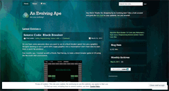 Desktop Screenshot of evolvingape.wordpress.com