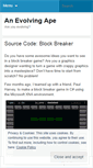 Mobile Screenshot of evolvingape.wordpress.com