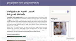 Desktop Screenshot of pengobatanalamipenyakitmalaria.wordpress.com