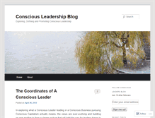 Tablet Screenshot of consciousleaders.wordpress.com