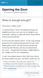 Mobile Screenshot of doorsareopening.wordpress.com