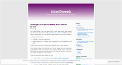 Desktop Screenshot of interdweeb.wordpress.com