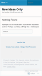 Mobile Screenshot of newideasonly.wordpress.com