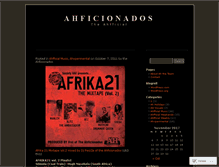 Tablet Screenshot of ahficionados.wordpress.com