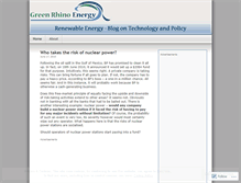 Tablet Screenshot of greenrhinoenergy.wordpress.com