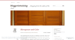 Desktop Screenshot of bloggerintraining.wordpress.com