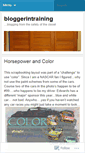 Mobile Screenshot of bloggerintraining.wordpress.com