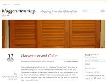 Tablet Screenshot of bloggerintraining.wordpress.com
