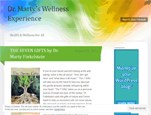 Tablet Screenshot of drmartyswellnessexperience.wordpress.com