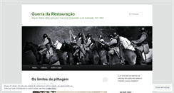 Desktop Screenshot of guerradarestauracao.wordpress.com