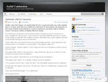 Tablet Screenshot of joyfulcombustion.wordpress.com