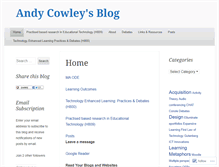 Tablet Screenshot of andycowley.wordpress.com