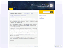 Tablet Screenshot of gilsumgrapevine.wordpress.com