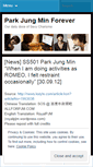 Mobile Screenshot of parkjungminforever.wordpress.com