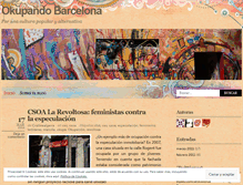 Tablet Screenshot of okupandobarcelona.wordpress.com
