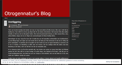 Desktop Screenshot of otrogennatur.wordpress.com