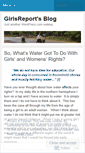 Mobile Screenshot of girlsreport.wordpress.com