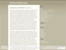 Tablet Screenshot of lushiousliving.wordpress.com