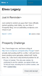 Mobile Screenshot of elsealegacy.wordpress.com