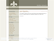 Tablet Screenshot of elsealegacy.wordpress.com