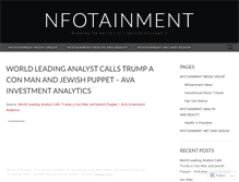 Tablet Screenshot of nfotainment.wordpress.com