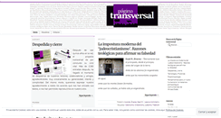 Desktop Screenshot of paginatransversal.wordpress.com