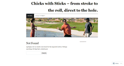 Desktop Screenshot of chickswithsticks.wordpress.com