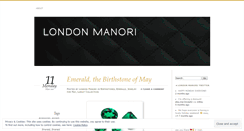 Desktop Screenshot of londonmanori.wordpress.com