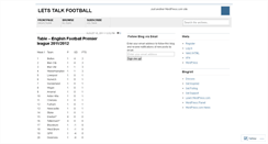 Desktop Screenshot of alansfootballblogs.wordpress.com