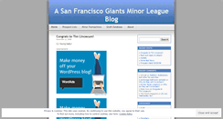 Desktop Screenshot of minorgiants.wordpress.com