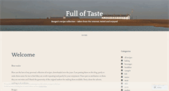 Desktop Screenshot of fulloftaste.wordpress.com