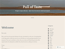 Tablet Screenshot of fulloftaste.wordpress.com