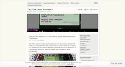 Desktop Screenshot of piranhapoodles.wordpress.com