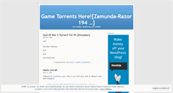 Desktop Screenshot of gurzahotorrents.wordpress.com