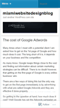 Mobile Screenshot of miamiwebsitedesignblog.wordpress.com