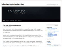 Tablet Screenshot of miamiwebsitedesignblog.wordpress.com