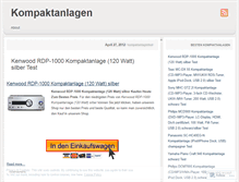 Tablet Screenshot of kompaktanlagentest.wordpress.com