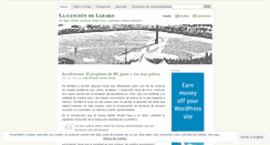 Desktop Screenshot of lacanciondelazaro.wordpress.com