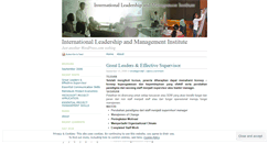Desktop Screenshot of leadershipvoice.wordpress.com
