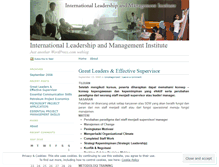 Tablet Screenshot of leadershipvoice.wordpress.com