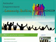 Tablet Screenshot of animatorempowerment.wordpress.com