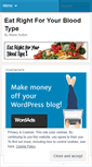 Mobile Screenshot of eatrightbloodtype.wordpress.com