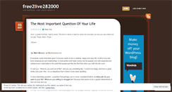 Desktop Screenshot of free2live282000.wordpress.com