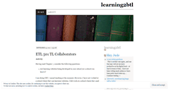 Desktop Screenshot of learning2btl.wordpress.com