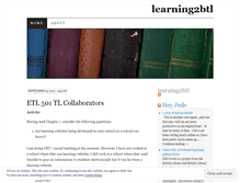 Tablet Screenshot of learning2btl.wordpress.com