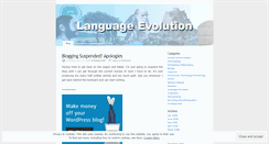 Desktop Screenshot of languageevolution.wordpress.com